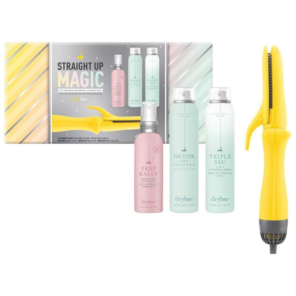 Drybar The Straight Shot Blow Drying Flat Iron Set Brand New